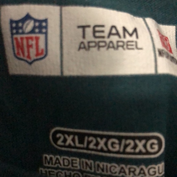 NFL Team Apparel Philadelphia Eagles Wentz Shirt pre owned - Picture 3 of 4